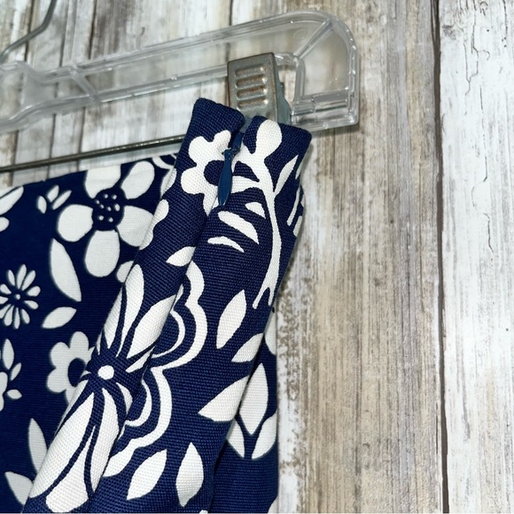 Talbots Blue Floral A Line Skirt - Picture 4 of 5